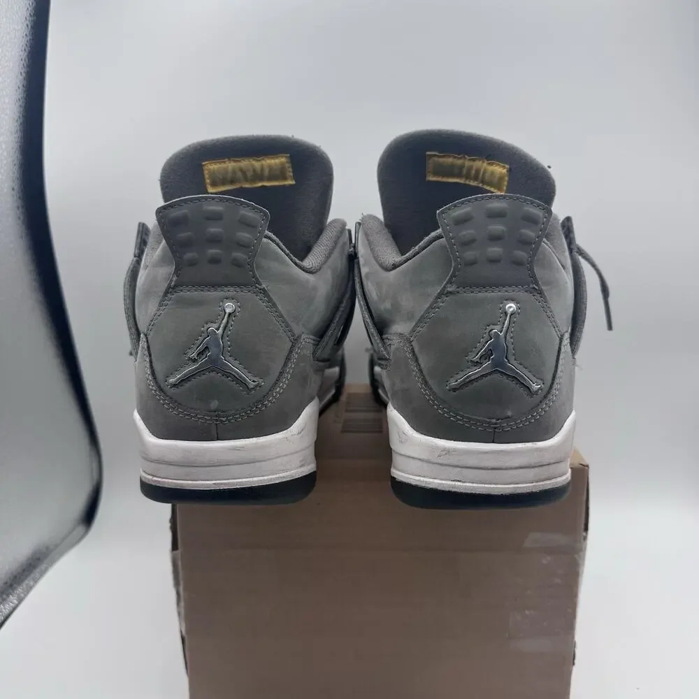 Air Jordan 4 Retro 2019 Low Cool Grey/Chrome Men’s Lace-Up Sneakers 308497-007